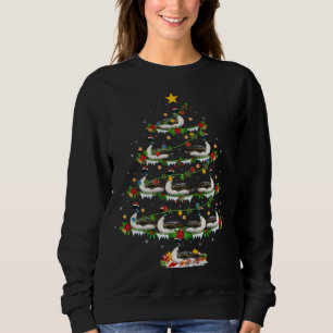 Loon Bird Lover Xmas Lights Loon Christmas Tree Sweatshirt