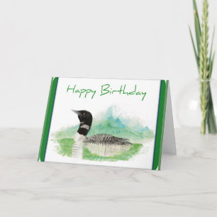 Loon Birthday Card Karte