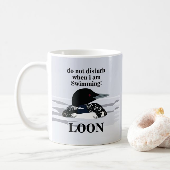 Loon Common Lounge Bird Festival Moon and Stars Kaffeetasse (Mit Donut)