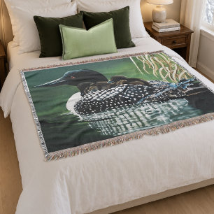 Loon Family Outing Decke