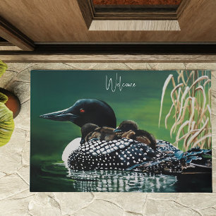 Loon Family Outing Fußmatte
