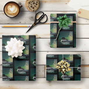 Loon Family Outing Geschenkpapier Set