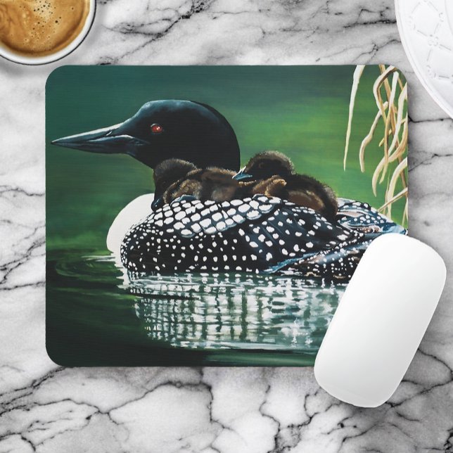Loon Family Outing Mousepad (Von Creator hochgeladen)