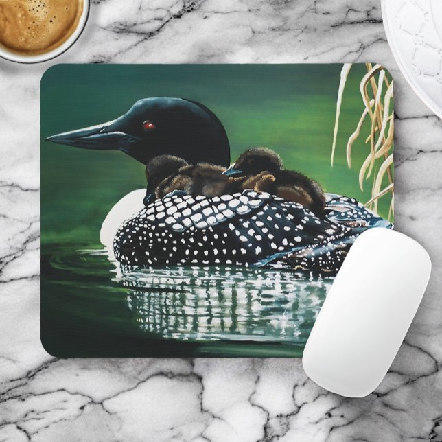 Loon Family Outing Mousepad (Von Creator hochgeladen)