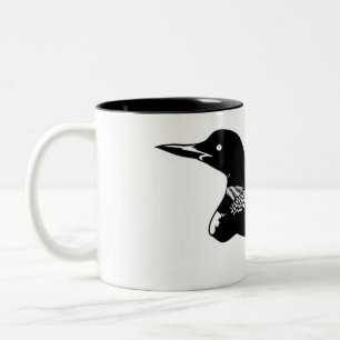 Loon Illustration Zwei-Tone-Tasse Zweifarbige Tasse