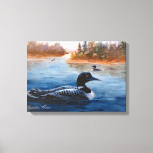 Loon Lake Wrapped Canvas Print Leinwanddruck