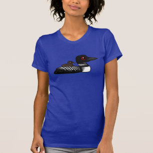 Loon mit Küken T-Shirt