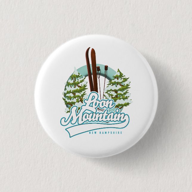 Loon Mountain - New Hampshire - Logo Button (Vorderseite)