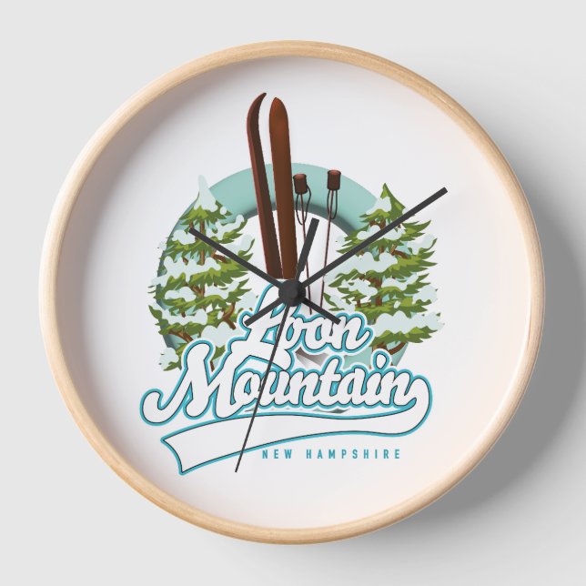 Loon Mountain - New Hampshire - Logo Uhr (Vorderseite)