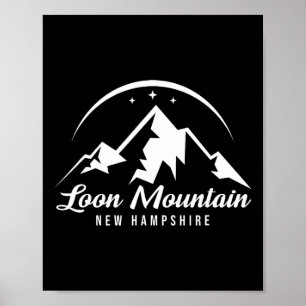 Loon Mountain New Hampshire Skigebiet Snow Poster