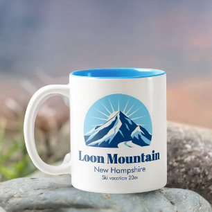 Loon Mountain New Hampshire Skigebiet Souvenir Zweifarbige Tasse
