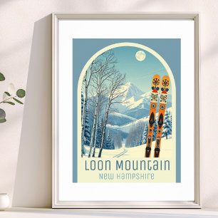 Loon Mountain New Hampshire Skiurlaub Poster