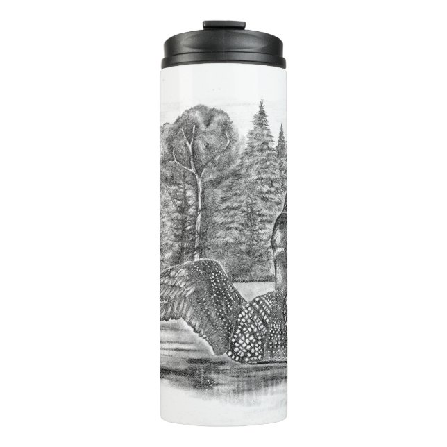 Loon Spread Wings Thermal Tumbler Thermosbecher (Vorderseite)
