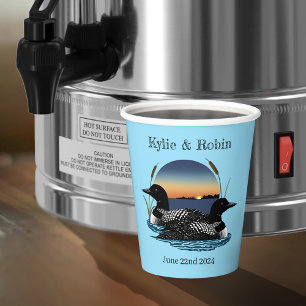 Loon sSunset Blue Pappbecher