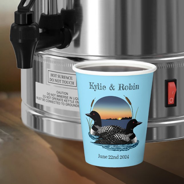 Loon sSunset Blue Pappbecher (Von Creator hochgeladen)