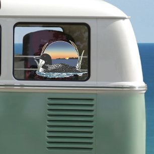 Loon Sunset Blue Aufkleber