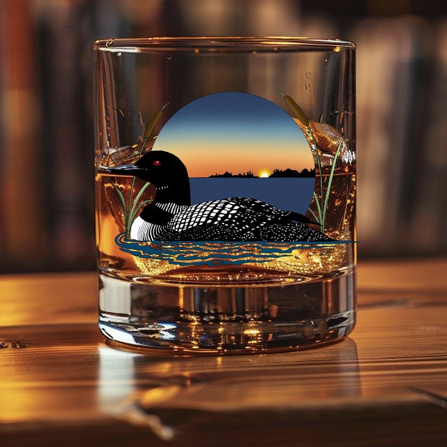 Loon Sunset Blue Whiskyglas (Von Creator hochgeladen)