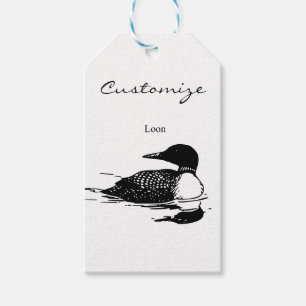 Loon Swimming Bird Art Thunder_Cove Geschenkanhänger