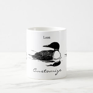 Loon Swimming Bird Art Thunder_Cove Kaffeetasse