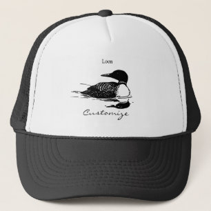 Loon Swimming Bird Art Thunder_Cove Truckerkappe