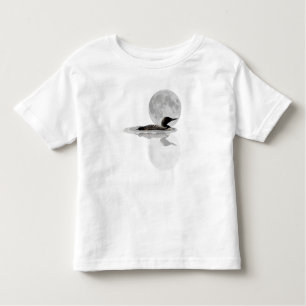 Loon Swims in der Mondlicht Kleinkind T - Shirt