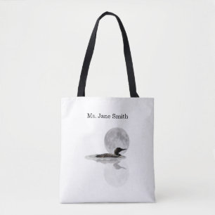 Loon Swims in der Mondlichttasche II