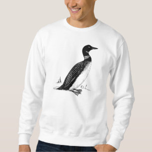 Loon-Vogel-Illustration Sweatshirt