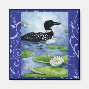 Loon, Wassergeflügel, Natur, nördlicher Seemagnet Magnet