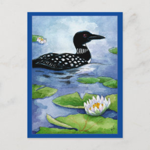 Loon, Wassergeflügel, Natur, Nordsee Postkarte