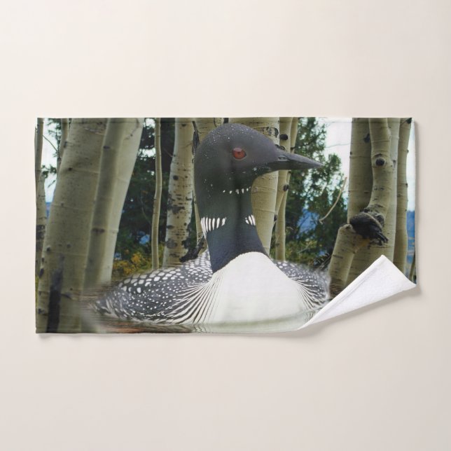 Loon Wilderness Badhandtuch Set (Handtuch)