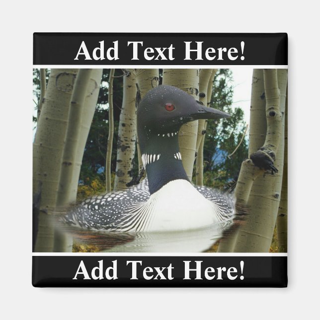 Loon Wilderness Magnet (Vorne)