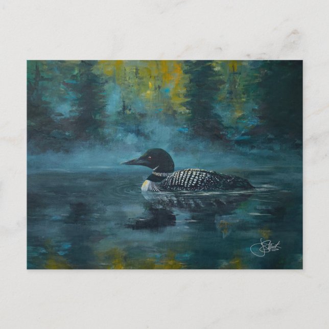 Loonell - Loon Ente Postkarte (Vorderseite)
