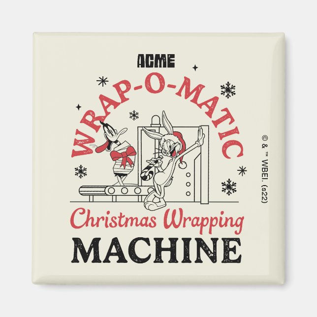 LOONEY TUNES™ | ACME Wrap-O-Matic Wrapping Machine Magnet (Vorne)