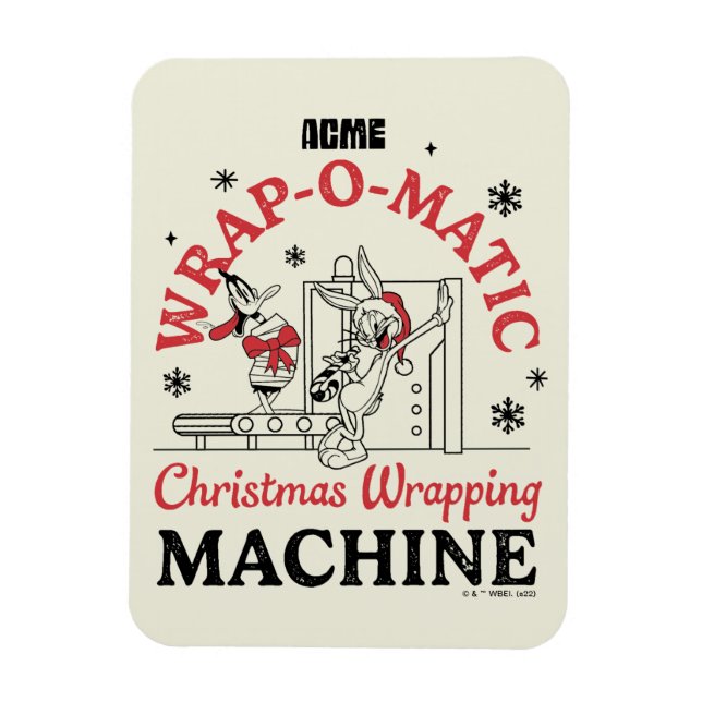 LOONEY TUNES™ | ACME Wrap-O-Matic Wrapping Machine Magnet (Vertikal)
