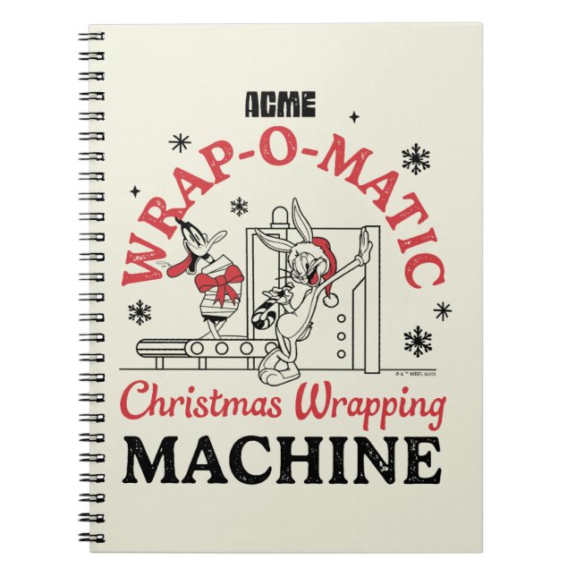 LOONEY TUNES™ | ACME Wrap-O-Matic Wrapping Machine Notizblock (Vorderseite)