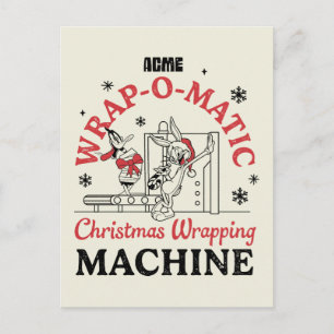 LOONEY TUNES™ ACME Wrap-O-Matic Wrapping Machine Postkarte