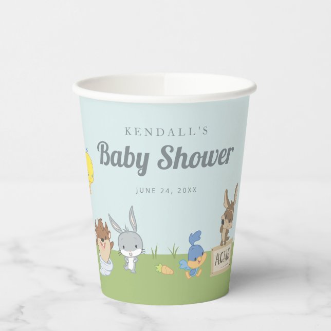 LOONEY TUNES™ Babydusche Pappbecher (Links)