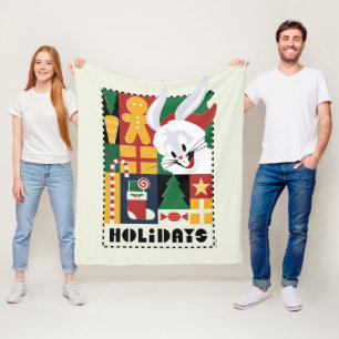 LOONEY TUNES™ BUGS BUNNY™ Holidays Abzeichen Fleecedecke