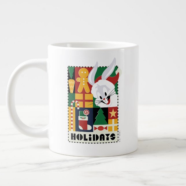 LOONEY TUNES™ BUGS BUNNY™ Holidays Abzeichen Jumbo-Tasse (Links)