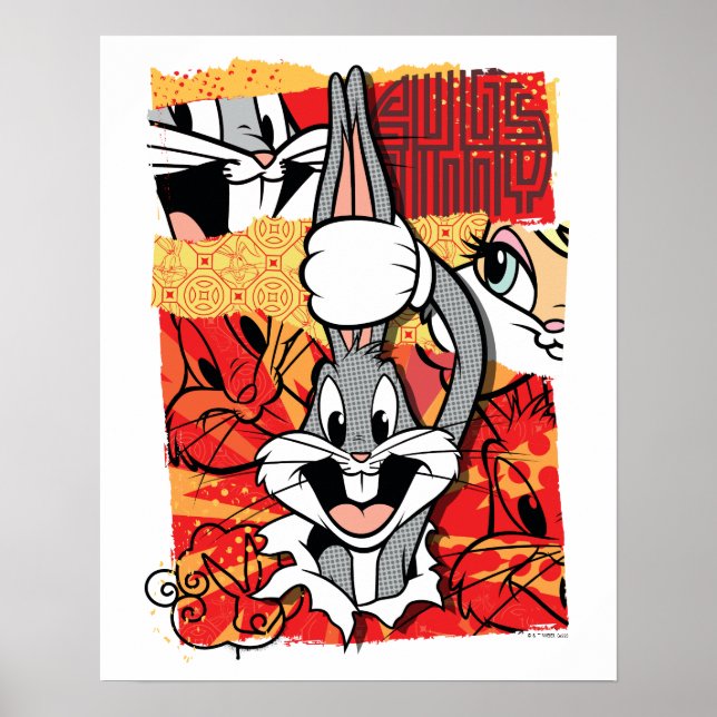 LOONEY TUNES™ | BUGS BUNNY™ Pop-up Graphic Poster (Vorne)