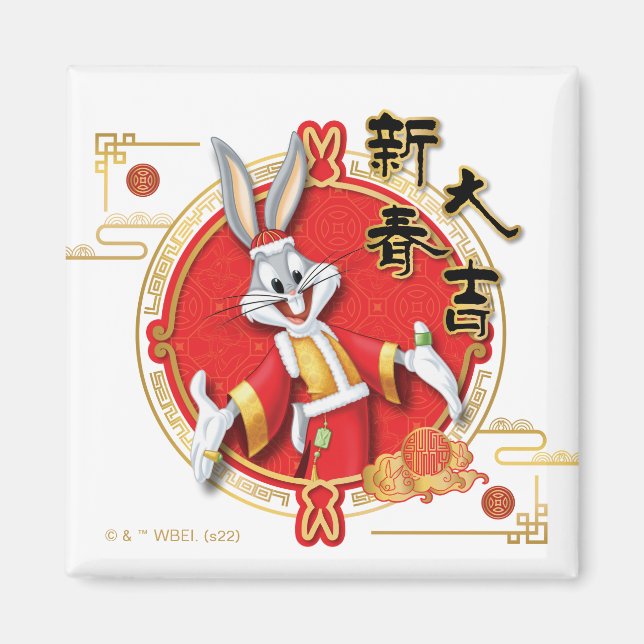 LOONEY TUNES™ | BUGS BUNNY™ Spring Fortune Magnet (Vorne)