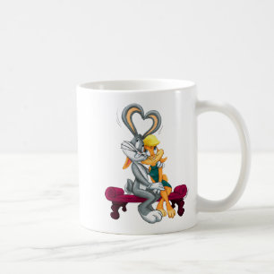 Looney Tunes Bugs und Lola Hearts Valentinstag Kaffeetasse