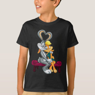 Looney Tunes Bugs und Lola Herzen Valentinstag T-Shirt