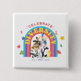 LOONEY TUNES™ - Celebrate Diversity Pride Rainbow Button