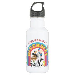 LOONEY TUNES™ - Celebrate Diversity Pride Rainbow Edelstahlflasche