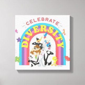 LOONEY TUNES™ - Celebrate Diversity Pride Rainbow Leinwanddruck