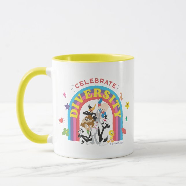 LOONEY TUNES™ - Celebrate Diversity Pride Rainbow Tasse (Links)