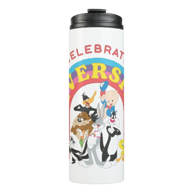 LOONEY TUNES™ - Celebrate Diversity Pride Rainbow Thermosbecher (Vorderseite)