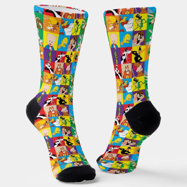 LOONEY TUNES™ Character Grid Socks Socken (Gewinkelt)