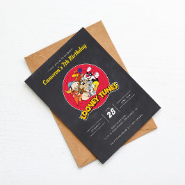 LOONEY TUNES™ Character Group Chalkboard Geburtsta Einladung